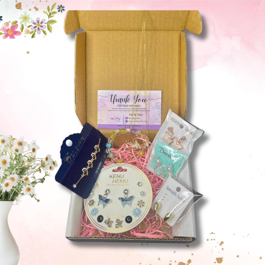 🌸 Wishy India Exclusive Jewelry Gift Hamper 🌸
